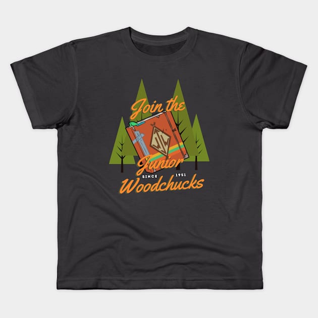 Join the Junior Woodchucks Kids T-Shirt by Amores Patos 